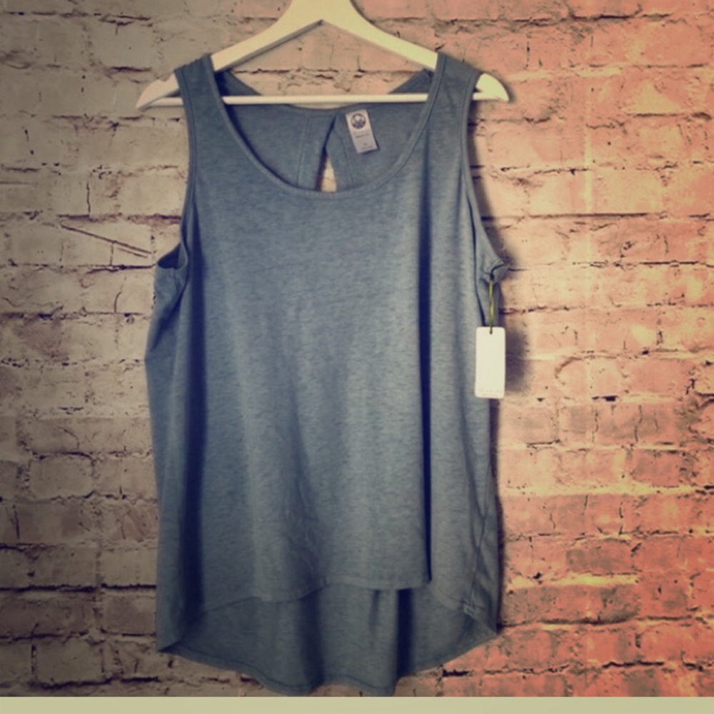 Te Verde Open Back Tank Top Blue XS